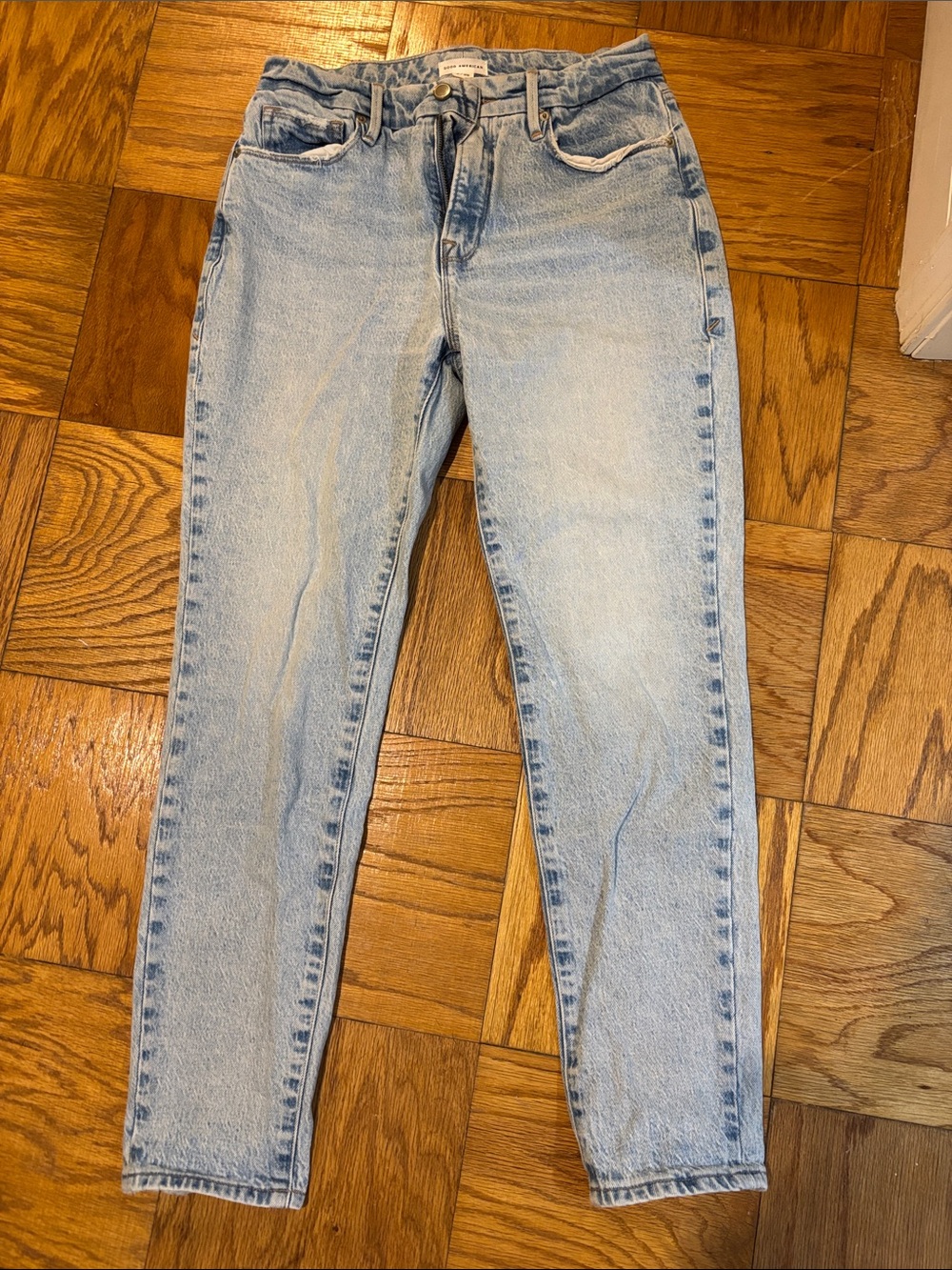 Good American Light Blue High-Rise Women's Jeans